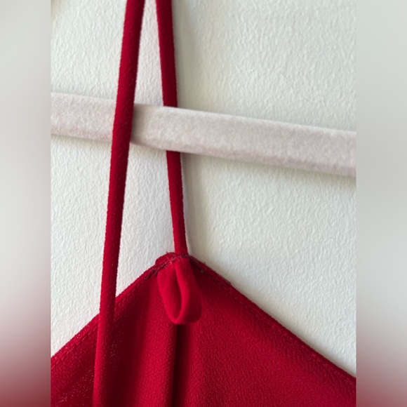 Vintage Dollar Red Formal/Prom Sequin Slit Asymmetrical Dress - Picture 13 of 16